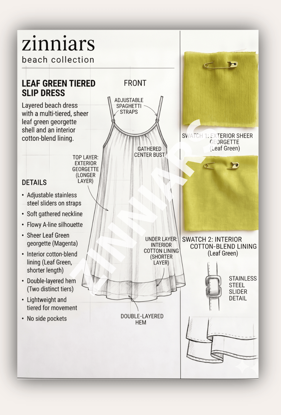 Jasmin Sheer Layer Resort Dress for Women