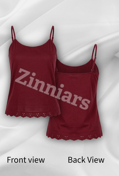 Anaira Cotton Cambric Schiffli Camisole