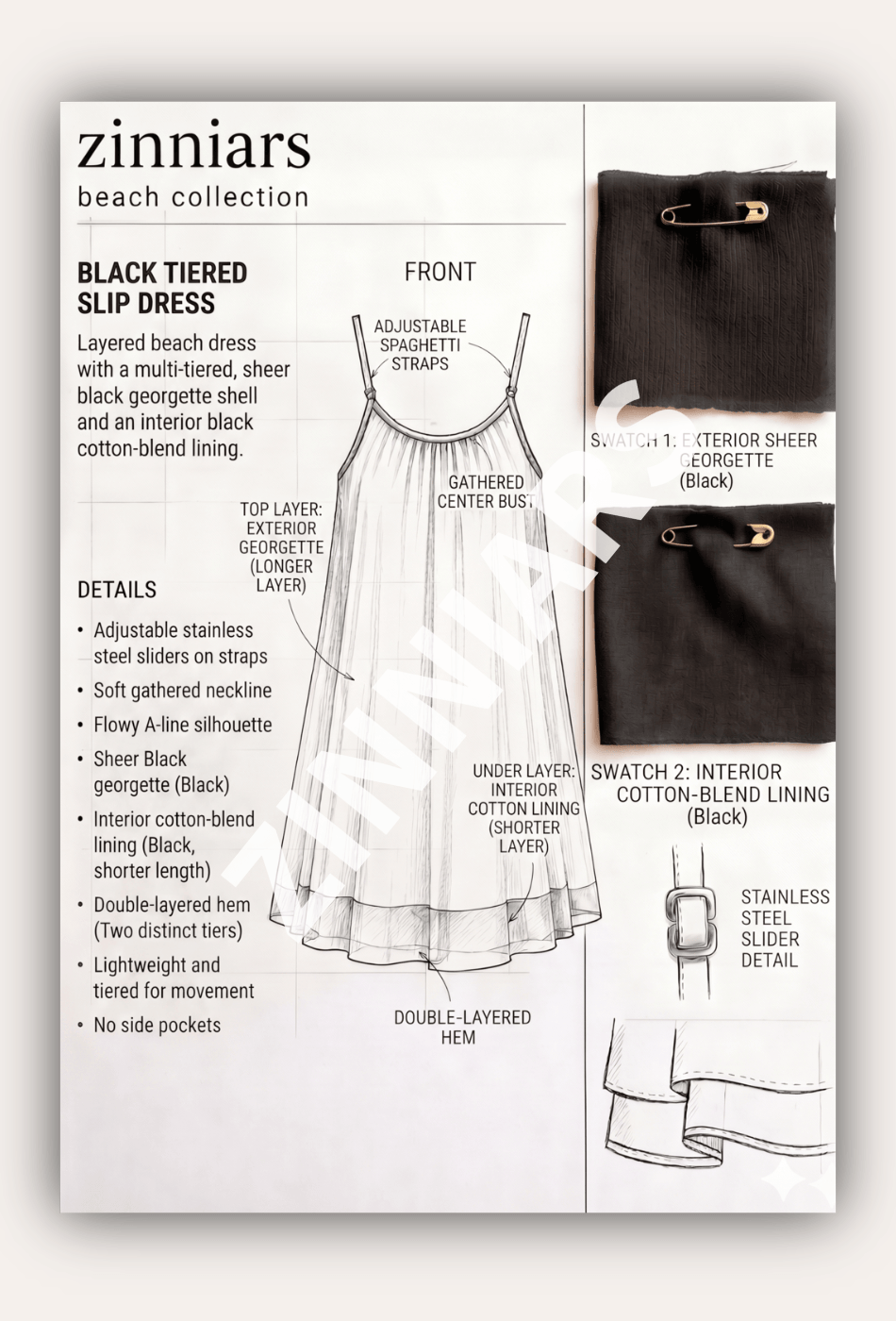 Jasmin Sheer Layer Resort Dress for Women