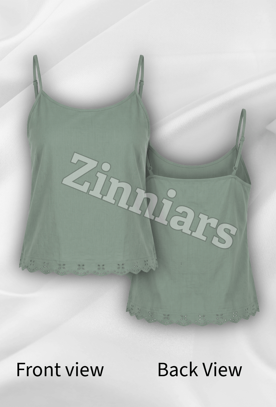 Anaira Cotton Cambric Schiffli Camisole