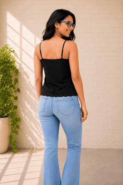 Anaira Cotton Cambric Schiffli Camisole