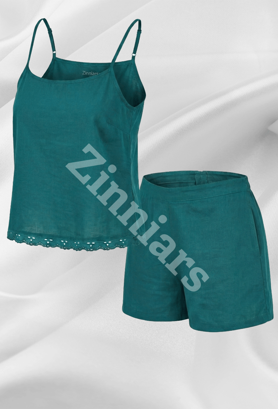 Aishwarya  Lace-Trim Cami & Shorts Co-ord Set for Women