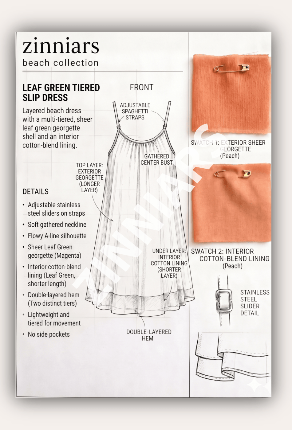 Jasmin Sheer Layer Resort Dress for Women