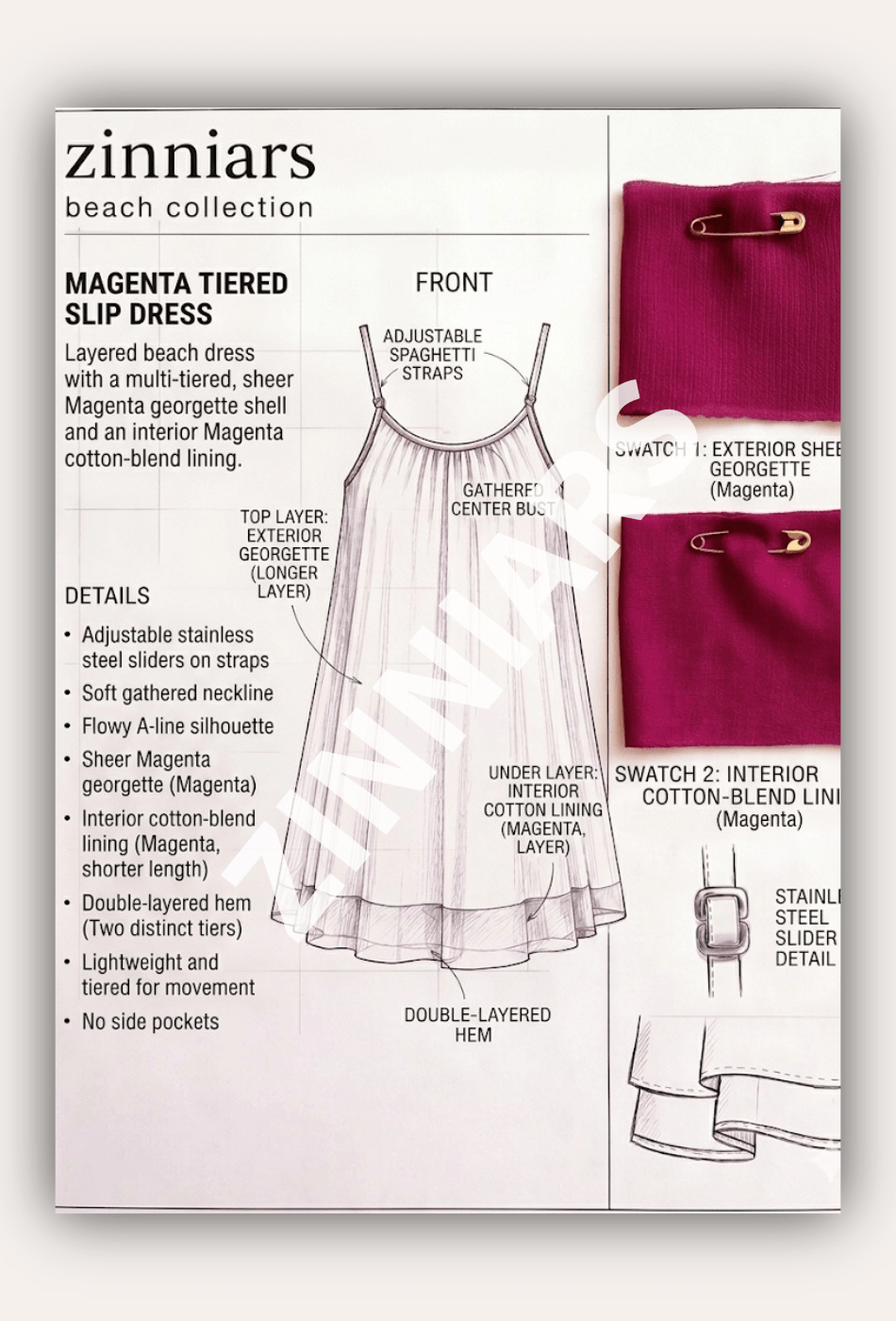 Jasmin Sheer Layer Resort Dress for Women