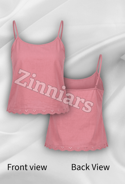 Anaira Cotton Cambric Schiffli Camisole