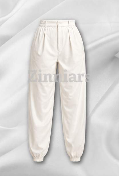 Mintr | Offwhite /Ivory Utility Balloon Cargos for Women
