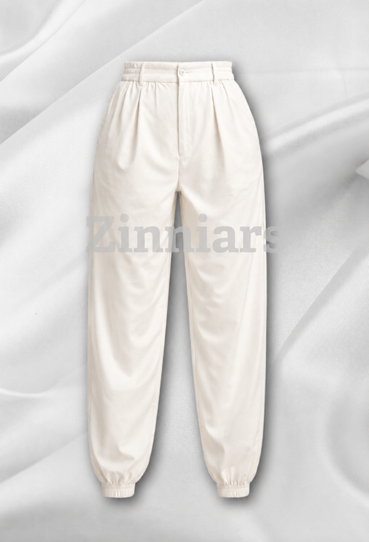 Mintr | Offwhite /Ivory Utility Balloon Cargos for Women