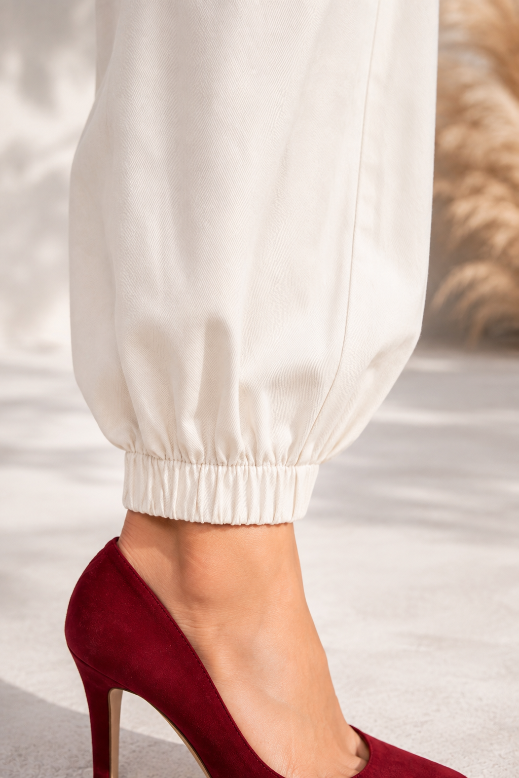 Mintr | Offwhite /Ivory Utility Balloon Cargos for Women