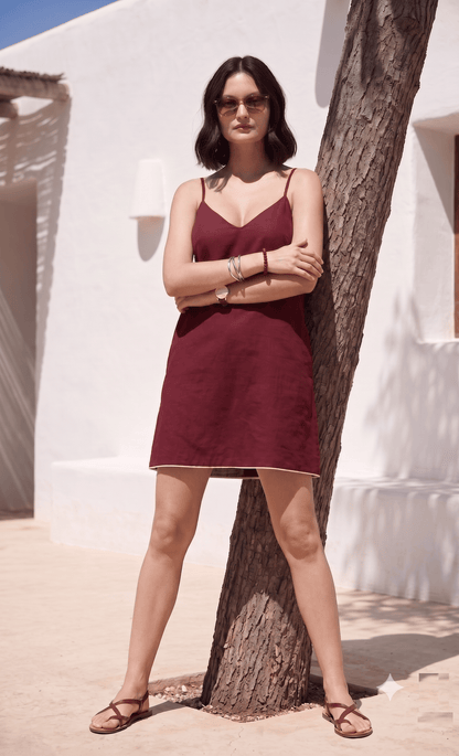 Senorita Cotton Y-Back Slip & Sundress for Women