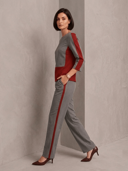Susan España Blended Cotton Viscose 3/4 Sleeve Suit Set