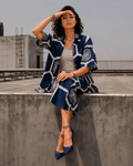 Bashii Printed Cotton Co-ord Set with Half Sleeve Shirt & Knee-Length Shorts NI
