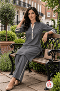 Anitaa Sporty Co-ordset For Women-Indo World blushgrey
