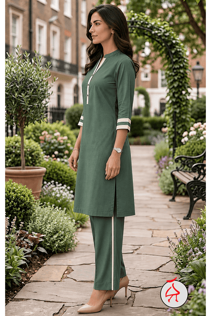 Anitaa Sporty Co-ord Indo World Sage Green