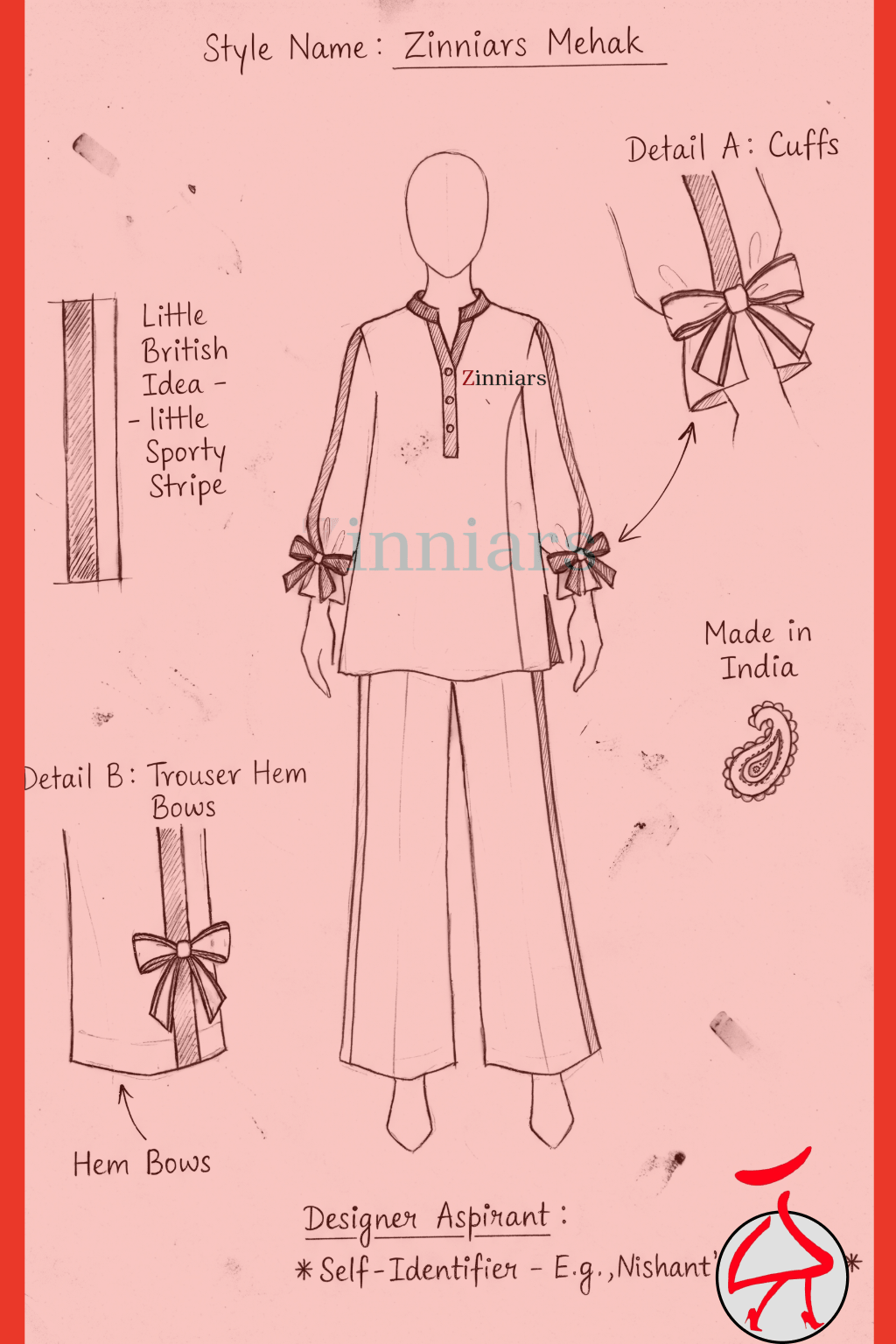 Mehak Women's Cotton Viscose Bow Detail Black Co-ord Set | Zinniars