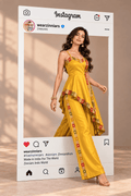 Nishikaa Asymmetric Designer  Indo Western Tunic & Palazzo Set | Zinniars