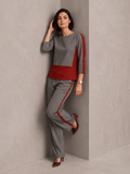Susan España Blended Cotton Viscose 3/4 Sleeve Suit Set