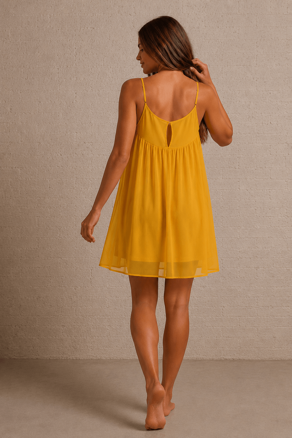 Jasmin Sheer Layer Resort Dress for Women
