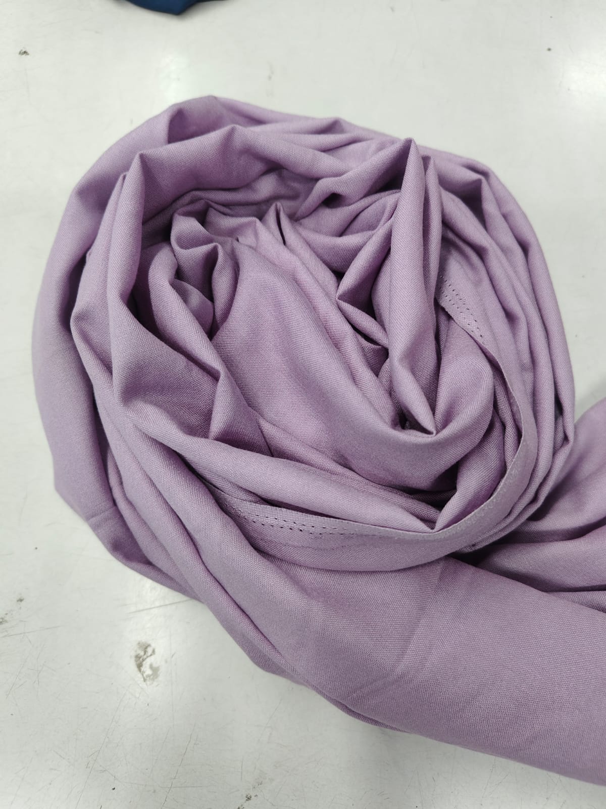 Samairaa Misty Lavender Coord Set fabric in soft purple cotton texture.