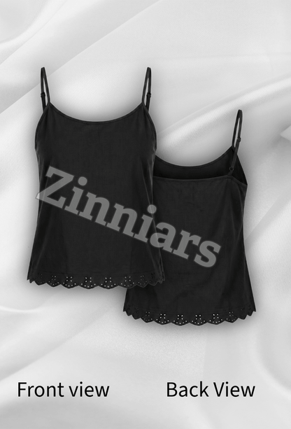 Anaira Cotton Cambric Schiffli Camisole