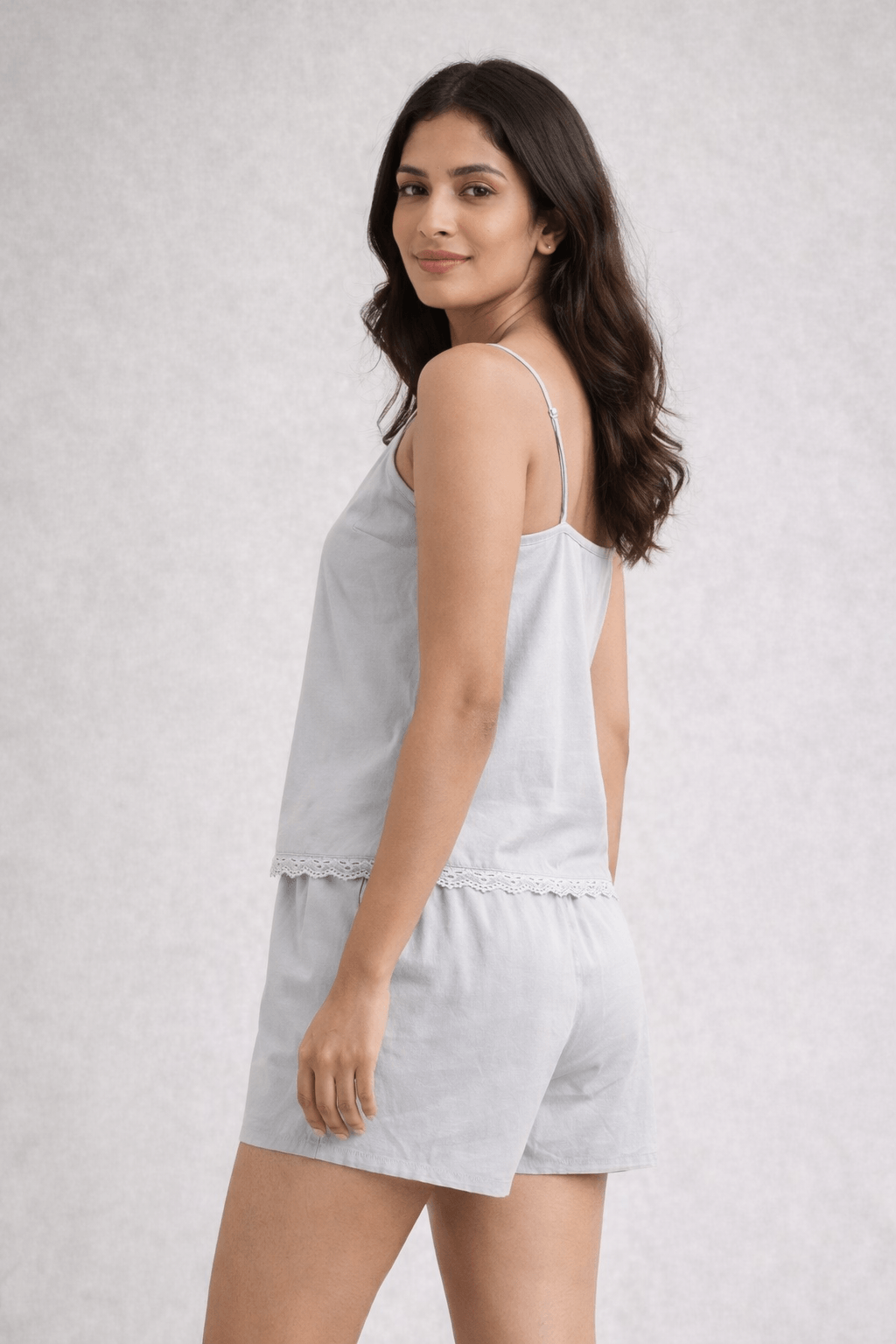 Aishwarya  Lace-Trim Cami & Shorts Co-ord Set for Women