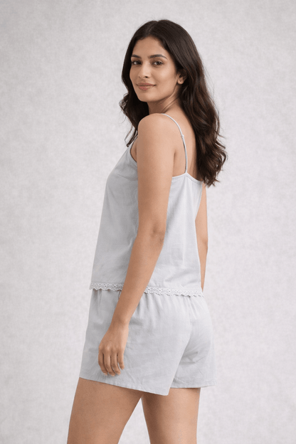Aishwarya  Lace-Trim Cami & Shorts Co-ord Set for Women