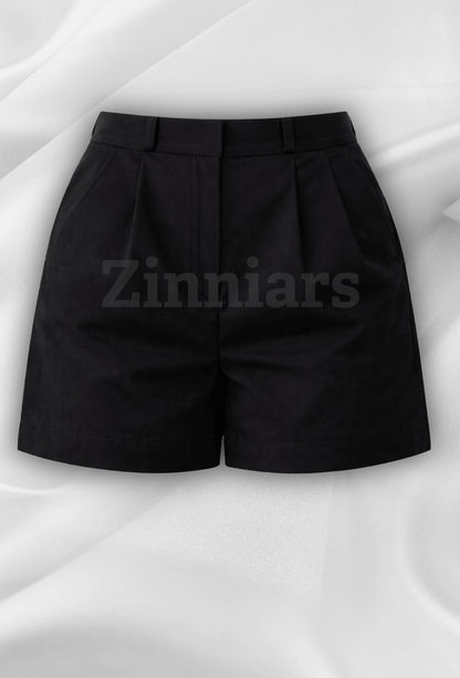 Ria | Cotton-Lycra Tailored Shorts for Women