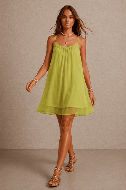 Jasmin Sheer Layer Resort Dress for Women