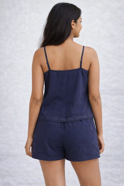 Jenny | Lace-Trim Cami & Shorts Co-ord Set For Women