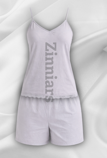 Aishwarya  Lace-Trim Cami & Shorts Co-ord Set for Women