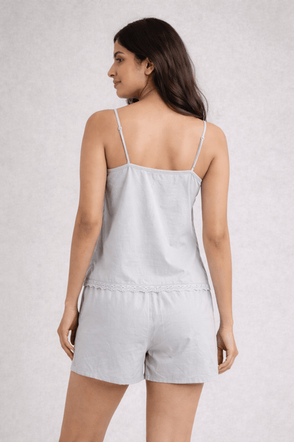 Aishwarya  Lace-Trim Cami & Shorts Co-ord Set for Women