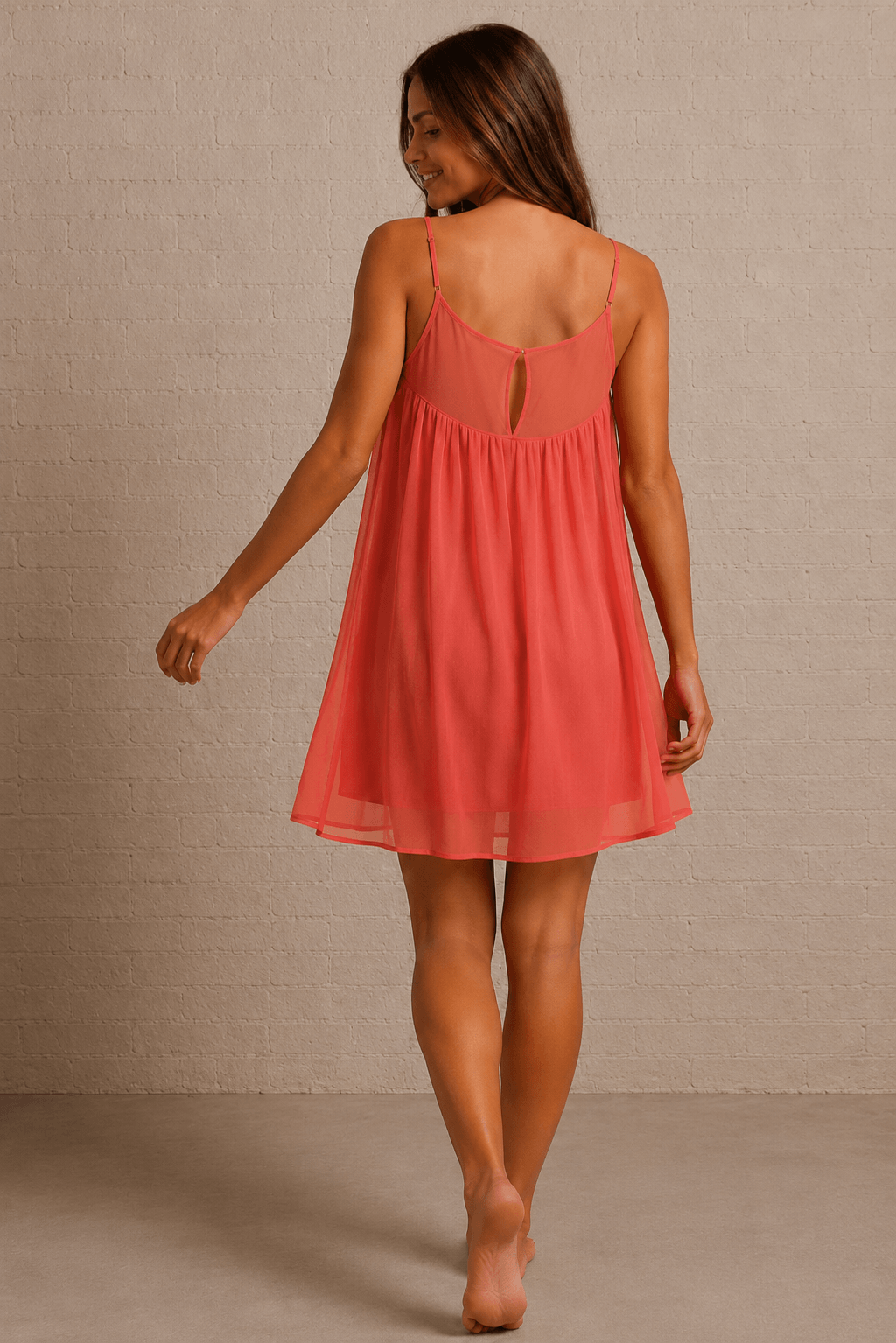 Jasmin Sheer Layer Resort Dress for Women