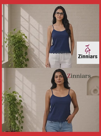 Anaira Cotton Cambric Schiffli Camisole